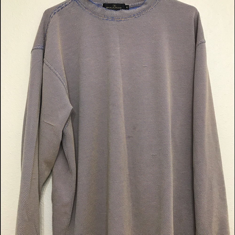 Bugatchi Shirt. Size XL. Blue & Goldish. Creative